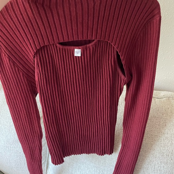 Wine Red - two piece top - M - Picture 2 of 3